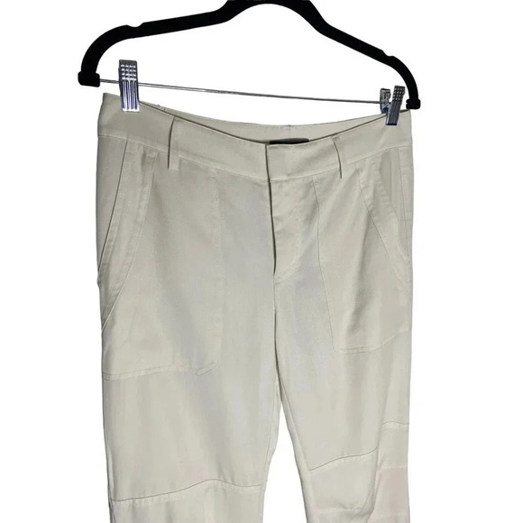 Vince Ivory Twill Cargo Pants -sz 4 - Picture 12 of 13